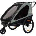 Przyczepka dziecięca Hamax Traveller Twin khaki-czarna