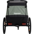 Przyczepka dziecięca Hamax Traveller Twin khaki-czarna