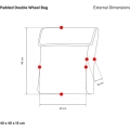 Torba na koła Scicon Padded Double Wheel Bag
