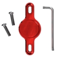 Uchwyt na lokalizator Muc-Off Secure Tag Holder 2.0 dla Apple AirTag czerwony