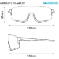 Okulary rowerowe Shimano Aerolite CE-ARLT2 białe (ridescape HC)