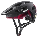 Kask rowerowy Uvex React MIPS czarno-czerwony
