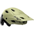 Kask rowerowy fullface MET Parachute MCR MIPS zielono-czarny