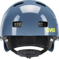 Kask rowerowy orzech Uvex Kid 3 granatowo-żółty
