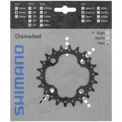 Tarcza mechanizmu korbowego Shimano SLX FC-M660 (22T)