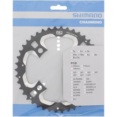 Tarcza mechanizmu korbowego Shimano Deore XT FC-M770 (42T)