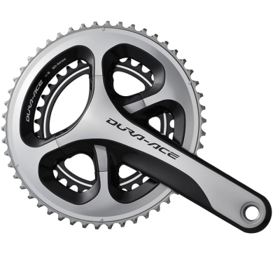 Mechanizm korbowy Shimano Dura-Ace FC-9000 srebrny