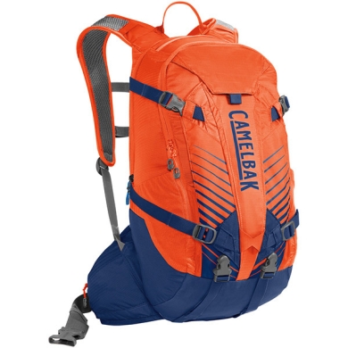 Camelbak K.U.D.U. 18 DRY Plecak rowerowy z protektorem pomarańczowo niebieski