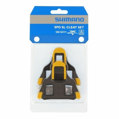 Bloki do pedałów Shimano SPD SL SM-SH11 żółte 3°