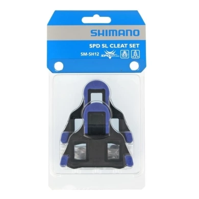 Shimano SM SH12 Bloki do pedałów szosowych SPD SL niebieskie