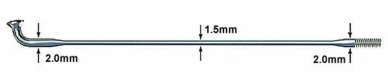 Sapim Laser Szprycha cieniowana 181-189mm czarna 36 szt.