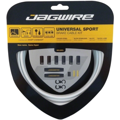 Zestaw linek i pancerzy hamulca Jagwire Universal Sport biały