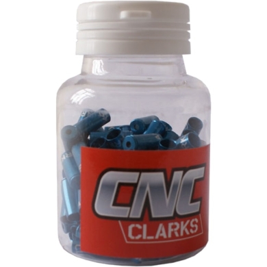 Clarks Końcówka pancerza hamulca alu CNC 5mm niebieska