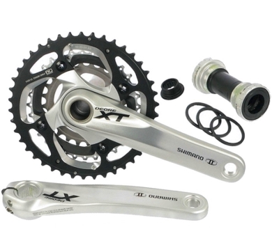 Mechanizm korbowy Shimano Deore XT FC-M780 srebrny