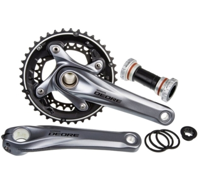 Mechanizm korbowy Shimano Deore FC-615 srebrny