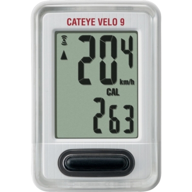 Cateye Velo 9 CC VL820 Licznik rowerowy 9 funkcyjny biały