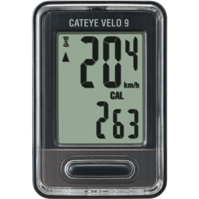 Cateye Velo 9 CC VL820 Licznik rowerowy 9 funkcyjny czarny