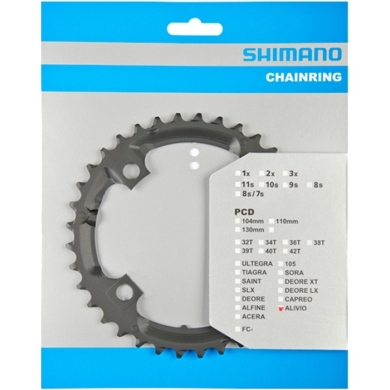 Tarcza mechanizmu korbowego Shimano Alivio FC-M431 (36T) czarna