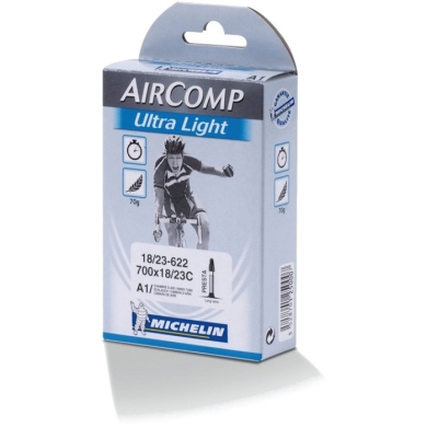 Michelin A1 Aircomp Latex 700 x 18-23C presta 40mm Dętka