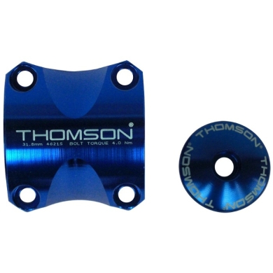 Zacisk mostka i kapsel sterów Thomson Elite X4 MTB 1 1/8" niebieski