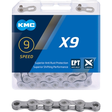 Łańcuch KMC X9 EPT srebrny