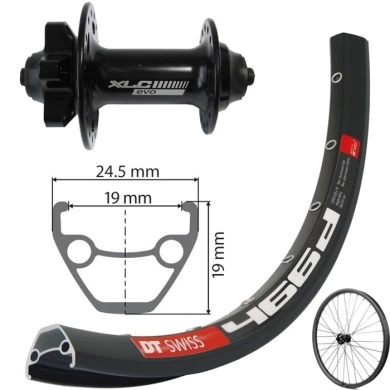 Koło przednie DT Swiss 27.5 Disc 466D XLC Evo czarne