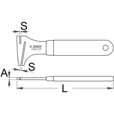 Klucz do prostowania tarczy hamulcowej Unior 1666/2DP