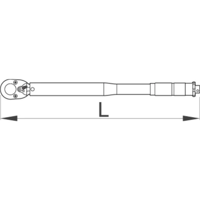 Klucz dynamometryczny Unior 264 1/2" 28-210 Nm