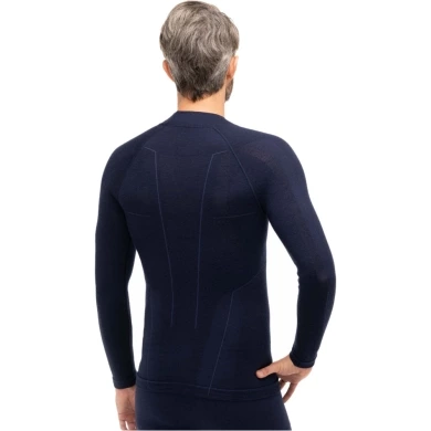 Bluza z długim rękawem Brubeck Extreme Wool granatowa