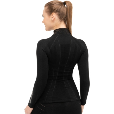 Bluza damska z długim rękawem Brubeck Extreme Wool czarna