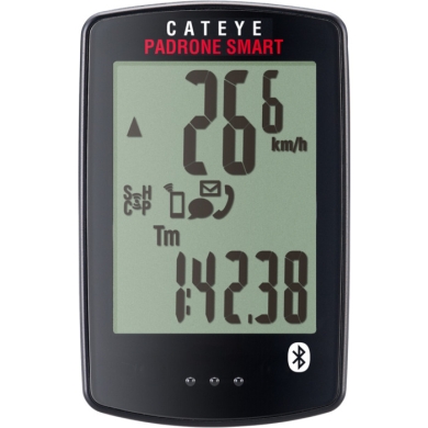 Licznik rowerowy bezprzewodowy Cateye Padrone Smart czarny