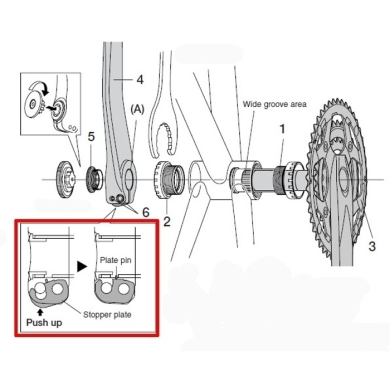 Shimano Podkładka zabezpieczająca ramienia korby Hollowtech