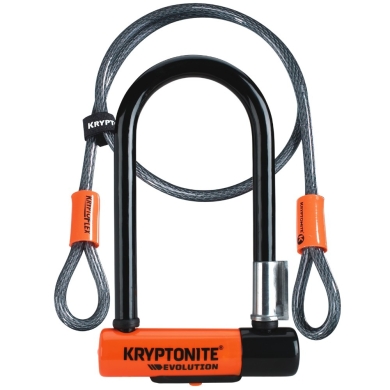 Zapięcie U-lock Kryptonite Evolution Mini-7 + linka Kryptoflex