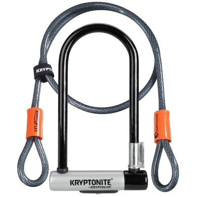 Zapięcie U-lock Kryptonite Kryptolok Mini-7 + linka Kryptoflex