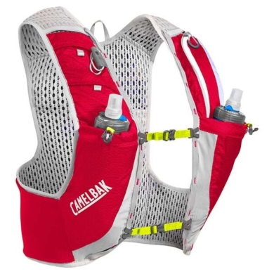 Kamizelka do biegania Camelbak Ultra Pro Vest biało czerwona + bidony