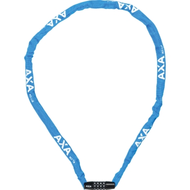AXA Rigid Code Zapięcie rowerowe linka szyfr 120cm niebieskie