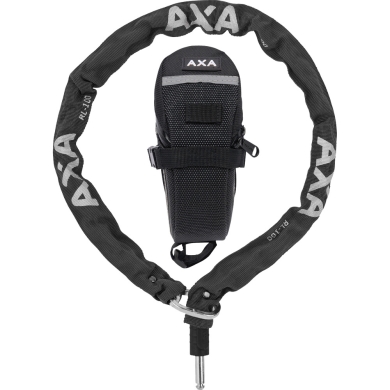 AXA RLC Łańcuch do blokady tylnego koła czarny + torba 5,5mm