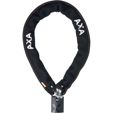 AXA Newton Promoto+ 4 Zapięcie rowerowe łańcuch z kłódką 10,5mm czarne