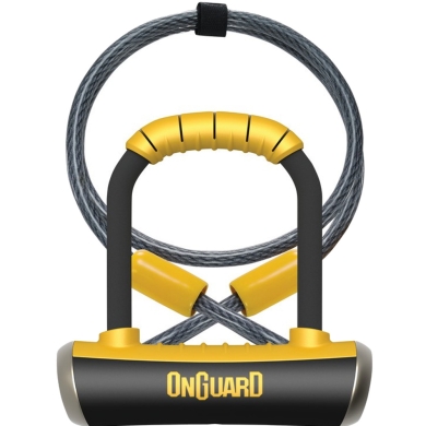 Onguard PitBull DT 8008 Zapięcie U-lock 14mm x 90mm x 140mm + lina i uchwyt mocujący