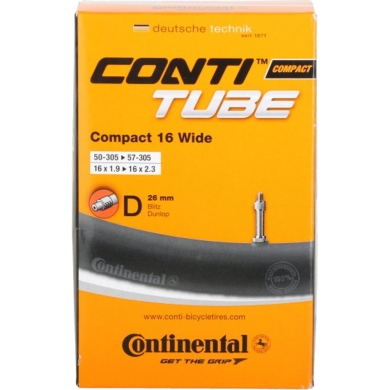 Continental Dętka Compact 16 wide dunlop 26mm