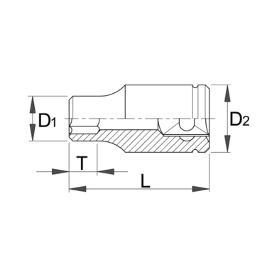 Nasadka Unior 188/2 6P 1/4"