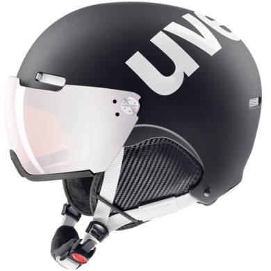 Uvex Hlmt 500 Kask narciarski snowboard black white mat