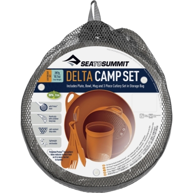 Zestaw naczyń turystycznych Sea to Summit Delta Camp Set pomarańczowy