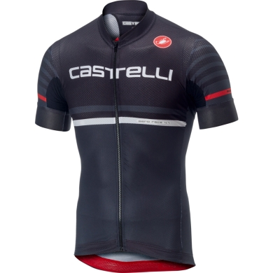Castelli AR 4.1 Koszulka rowerowa oddychająca czarno szara