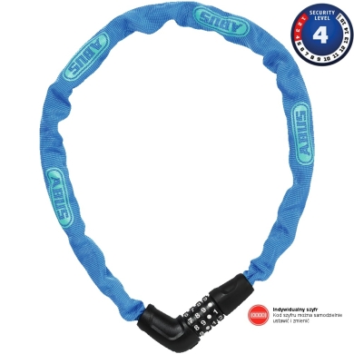 Abus Steel O Chain 5805C 75cm Zapięcie rowerowe łańcuch blue