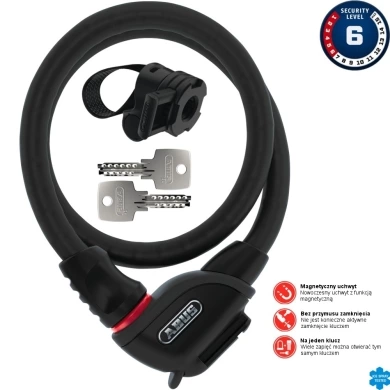 Linka Abus Phantom 8960 czarna + TexFL