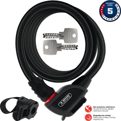 Linka Abus Phantom 8950 czarna + TexFL