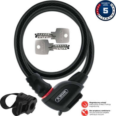 Linka Abus Phantom 8940 czarna + TexFL