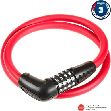 Linka Abus Numerino 5412 czerwona
