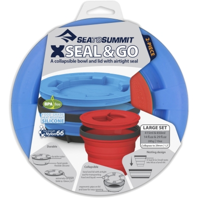Sea to Summit X-Seal & Go Zestaw pojemników składanych lime